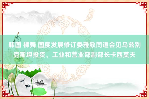 韩国 裸舞 国度发展修订委雅致同道会见乌兹别克斯坦投资、工业和营业部副部长卡西莫夫